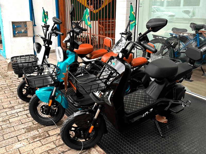 Bicicletas elétricas da Bizz Mobile em Ubatuba